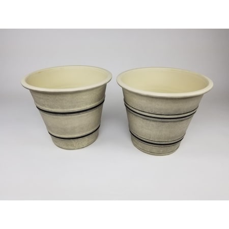 Pipers Pit Round Planter Sandstone - Medium - Set of 2 PI2965927